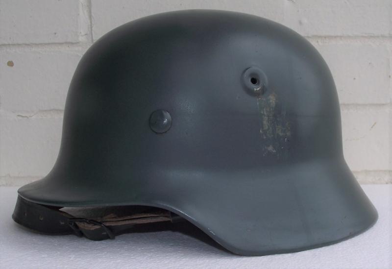 West German Police M53 Steel Helmet.