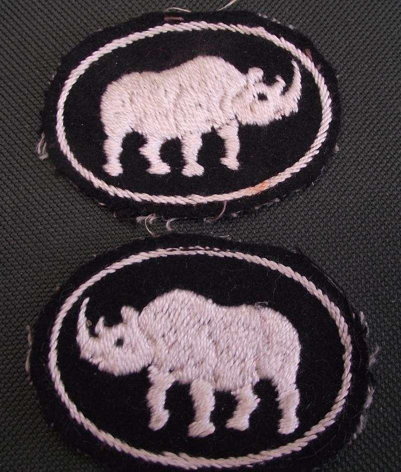 10th Armoured Division/ 25th Armoured Brigade Patches.