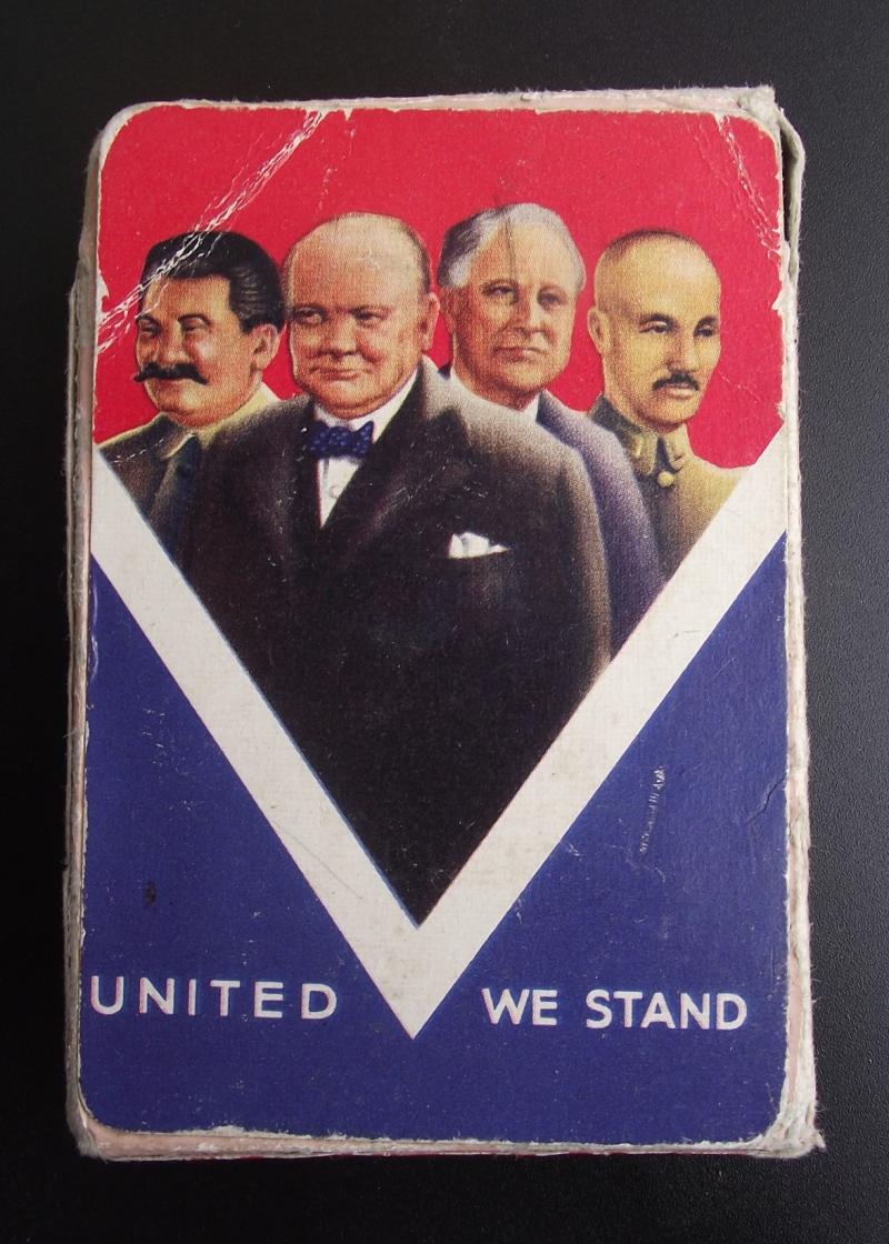 WW2 Period Playing Card Pack. United We Stand.