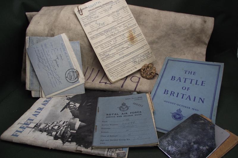 WW2 RAF Documents. Wireless Operator. Coastal Command.