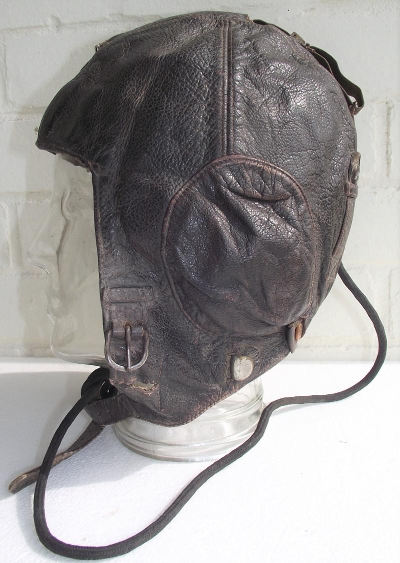 Luftwaffe LKpW101 Leather Winter Flight Helmet.