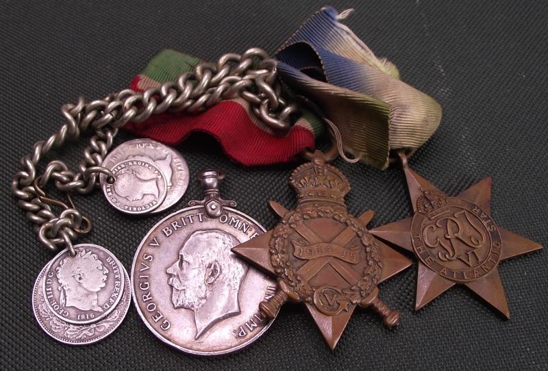 Family Medals. WW1. Cardiff.