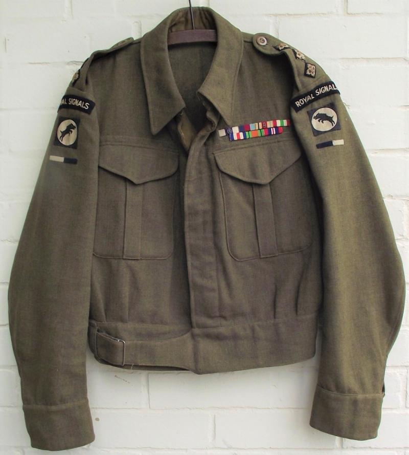 Attributed Military Cross and Bar, 30 Corps Signals, Battle Dress Blouse.