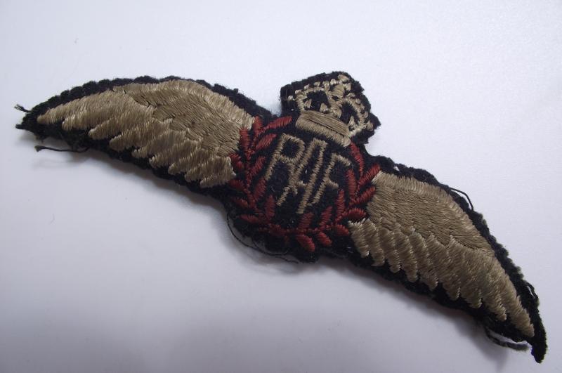 WW2 RAF Pilots Wings. Attributed- Flt/Lt Peter Powell, Bomber Command.