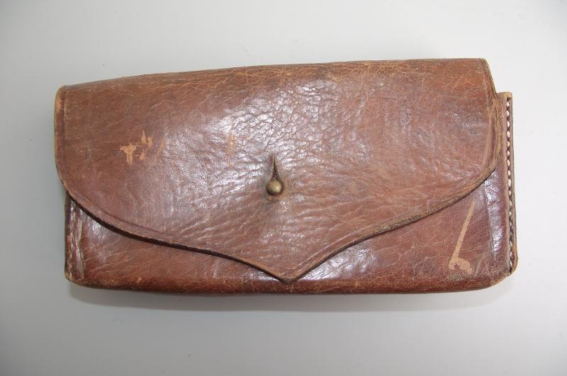 Vintage British Leather Ammo Pouch.