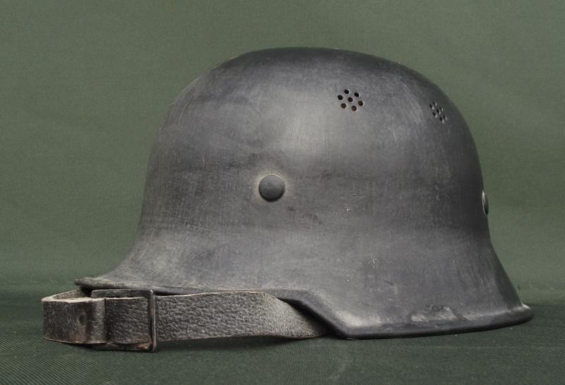 WW2 German M34 Feuerschutzepolizei Helmet.