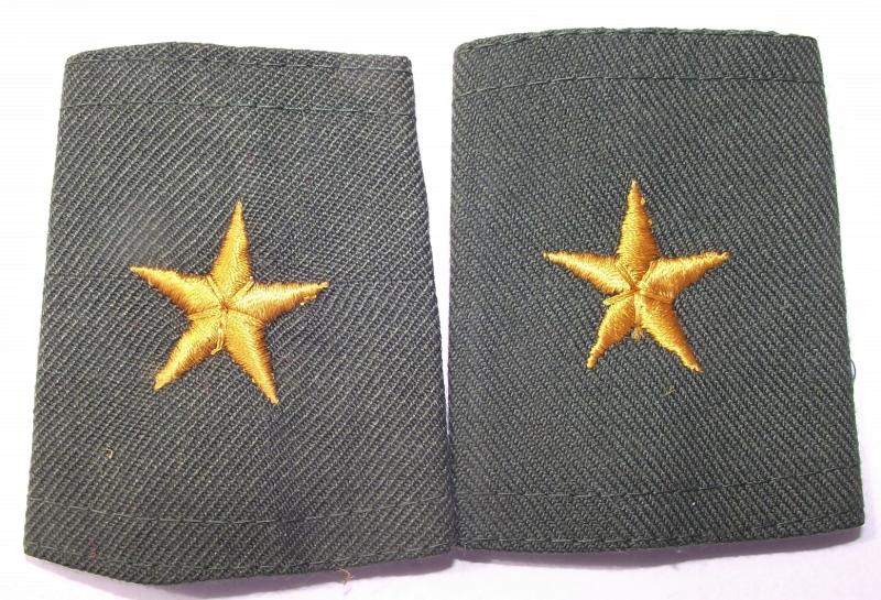 Gulf War Iraqi Slip-on Shoulder Boards. 2nd Lieutenant.