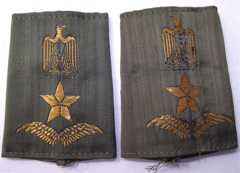 Gulf War Iraqi Airforcs Slip-on Shoulder Boards. Liutenant Colonel.