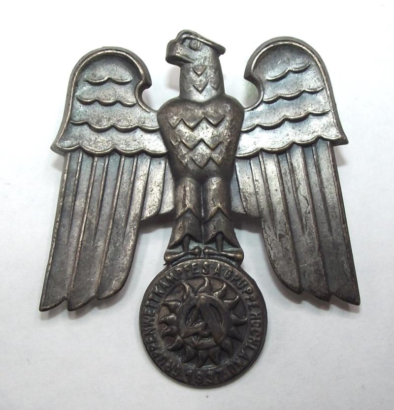 SA Event Badge/Tinnie. Gruppe Hochland, 1937.