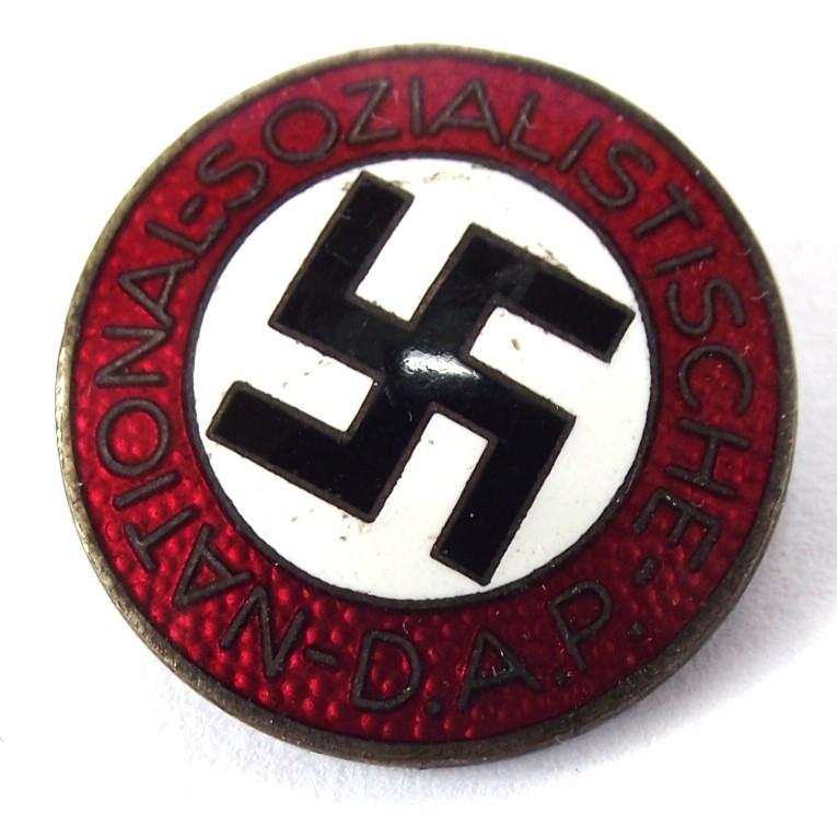 NSDAP Membership Badge. M1/72, Fritz Zimmermann.