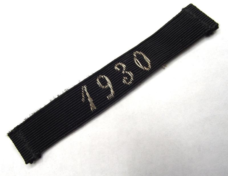 NSDAP 1930 Cuff/Arm Merit Stripe. Verdienstabzeichen.