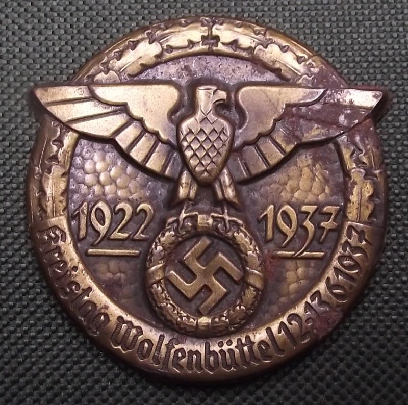 Kreistag Event Badge/Tinnie. Wolfenbuttel,1937.