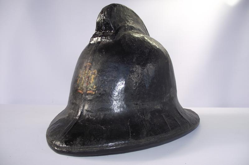 Vintage Cardiff Cromwell Fire Fighters Helmet. The Middlesex.