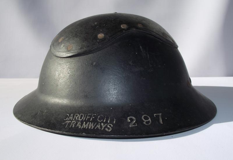 Cardiff City Tramways Cromwell Fiber Helmet.