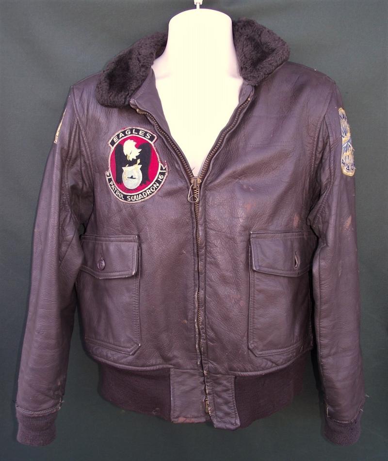 Named, 1969 Dated, USN Jacket, Flying,Intermediate, Type G-1. Eagle Patrol Squadron.