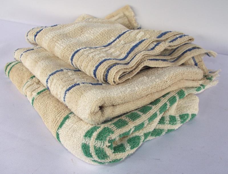 3 X Wartime CC41 Marked Utility Towels.