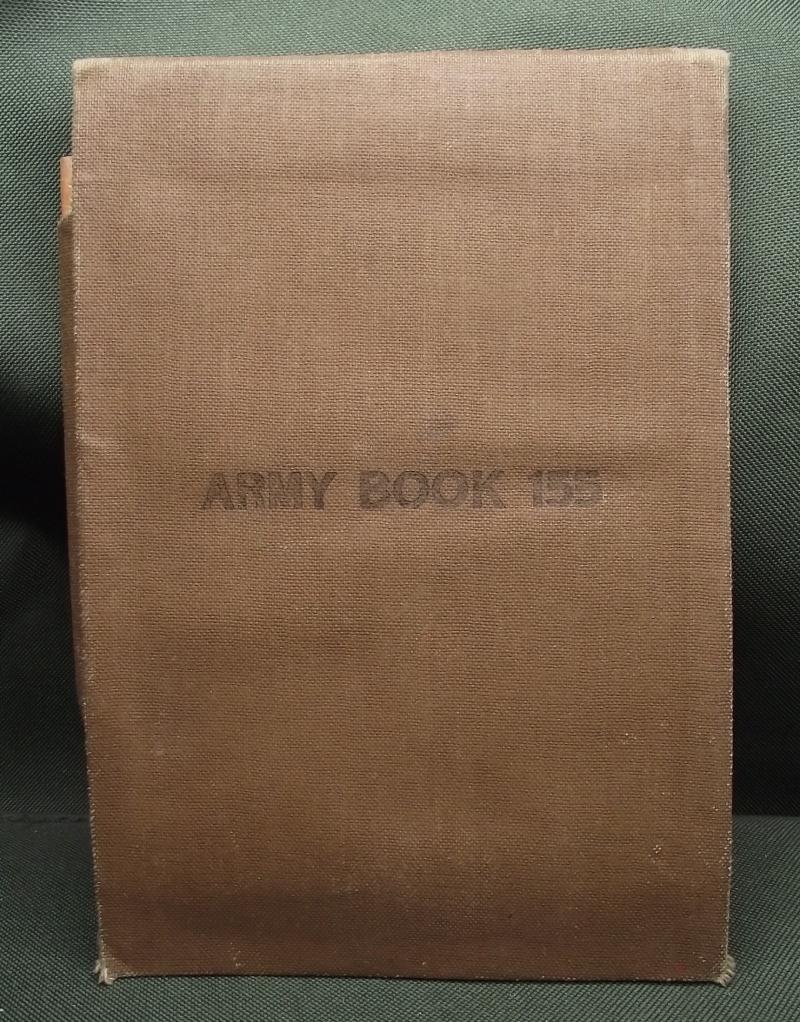 British Army Message Pad and Hard Cover . Army Book 155.