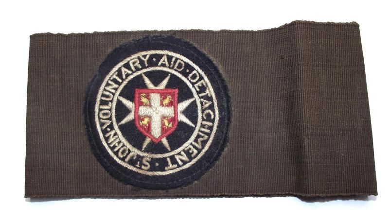 WW2 St.John-Voluntary-Aid-Detachment Armband.