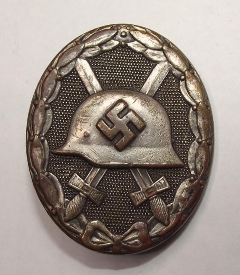 WW2 German Silver Wound Bade. Brass/Tombak, MM/4, Steinhauer & Luck.