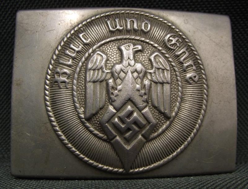 WW2 German Hitler Youth Buckle. Double Marked Overhoff.