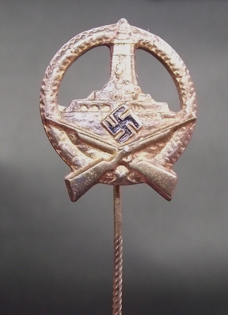 WW2 German Stick Pin. Kyfhausserbund Gold Grade Shooting Award.