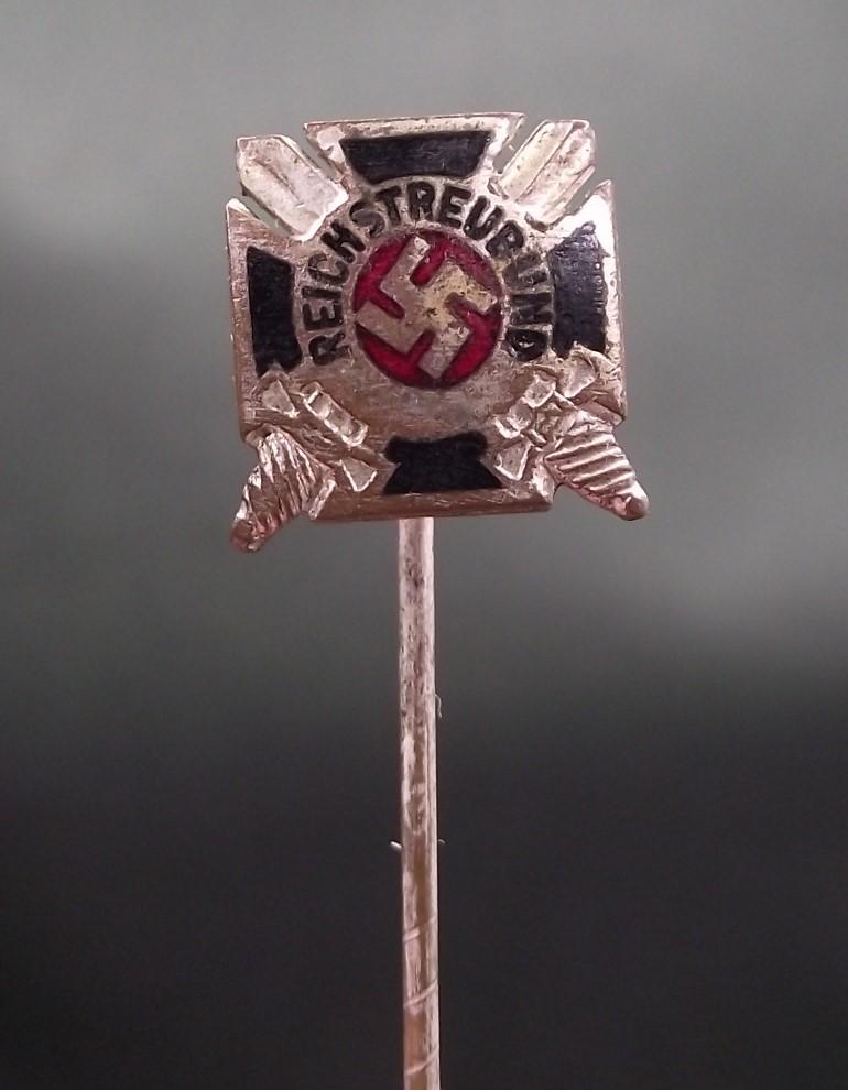WW2 German Stick Pin. Reichstreubund Membership. 9mm.