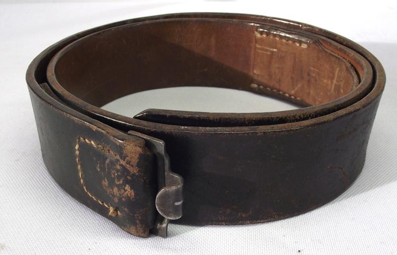 1941 Dated Wehrmacht Leather Belt.