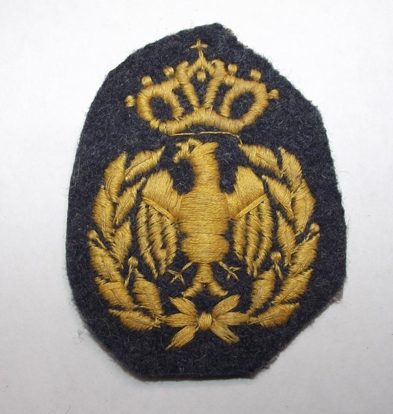 WW2 Italian ''OR's'' Cloth Cap Badge.