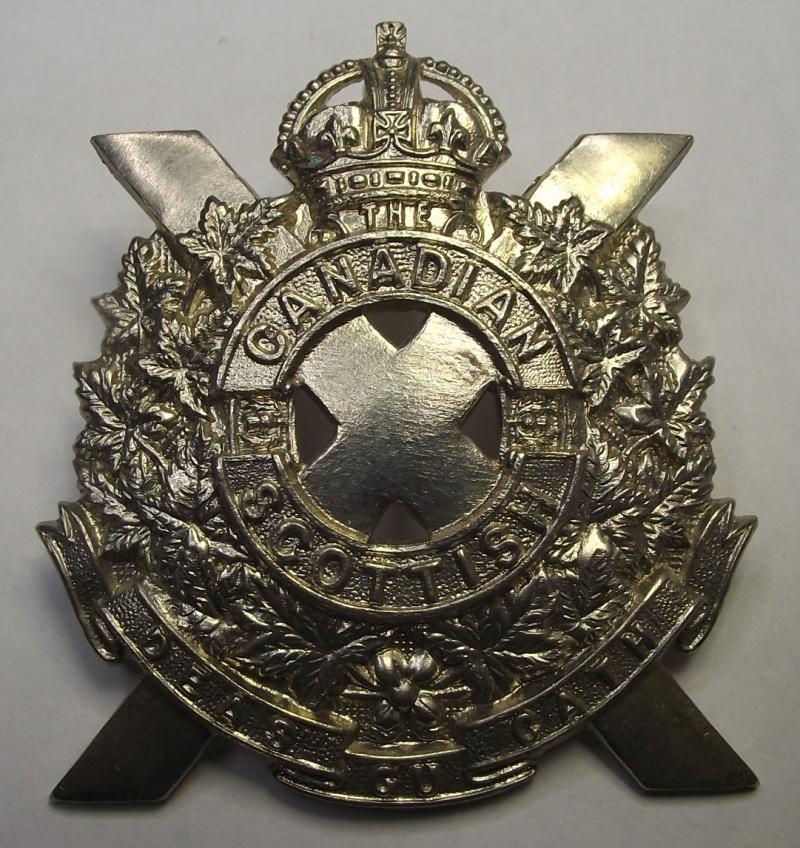 Canadian Scottish Regimental Cap Badge.