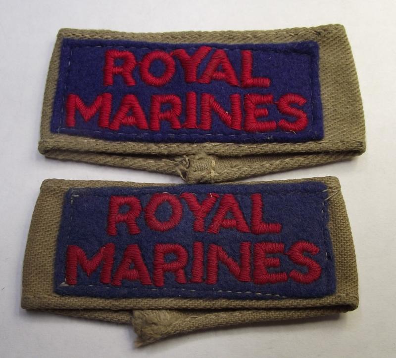 Royal Marines Slip-On Titles.