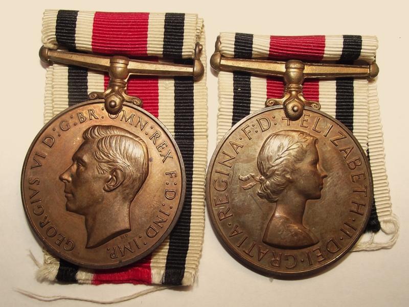 George 6th and Elizabeth 2nd, Special Constabulary Medal Pair. Evan.T.Howells.