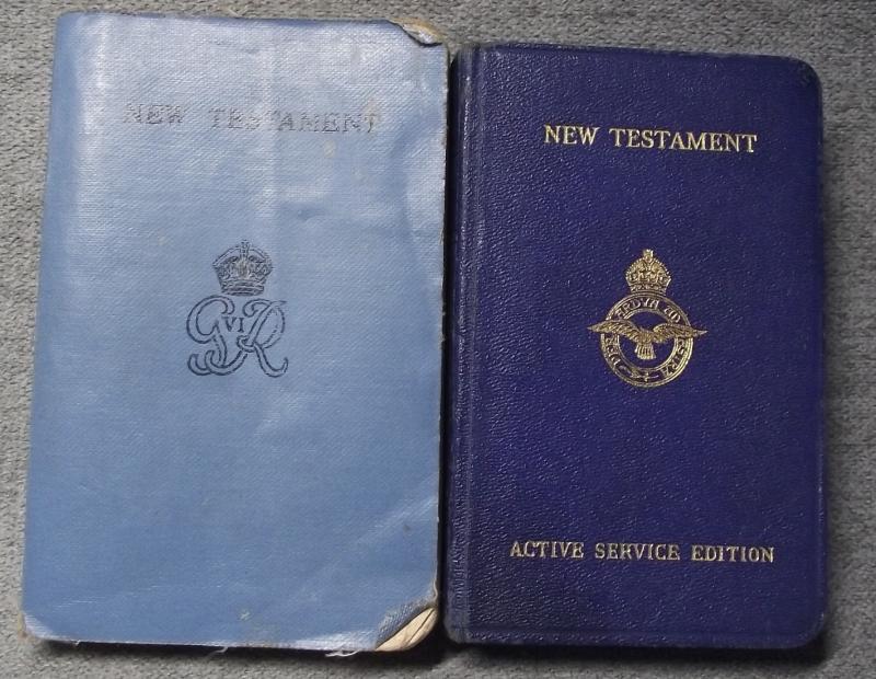 Two British Military WW2 New Testament Bibles.