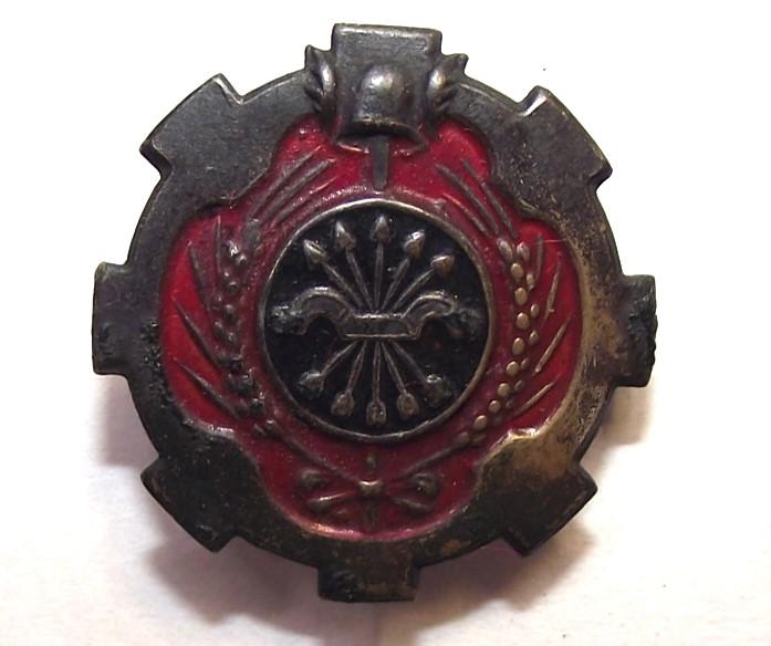 Spanish Falangist Supporters Badge.