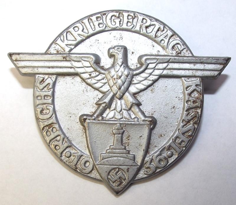 DRKB Event Badge/Tinnie. Reichs-Kriegtag- Kassel, 1936.