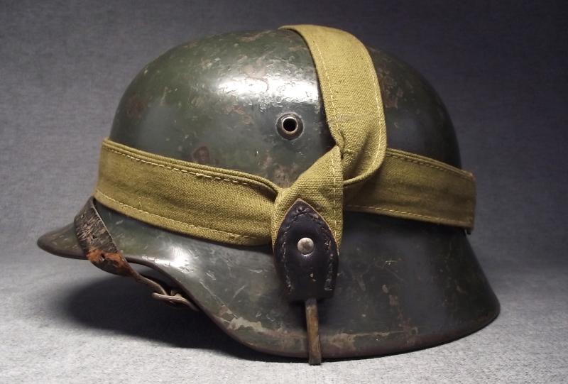 WW2 German M35 Reissued Combat Helmet.