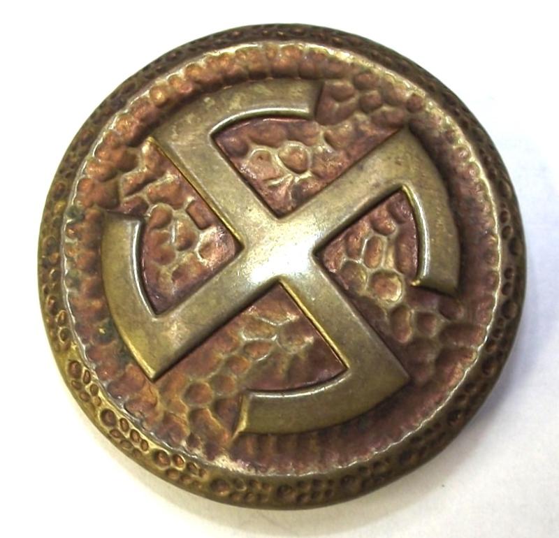 Third Reich Period Hammered Swastika Brooch.