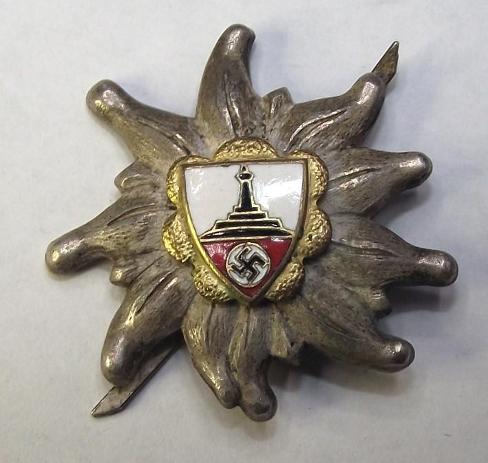 . DRKB, Kyffhausserbund Edelwiess, Gau Hochland Cap Badge..