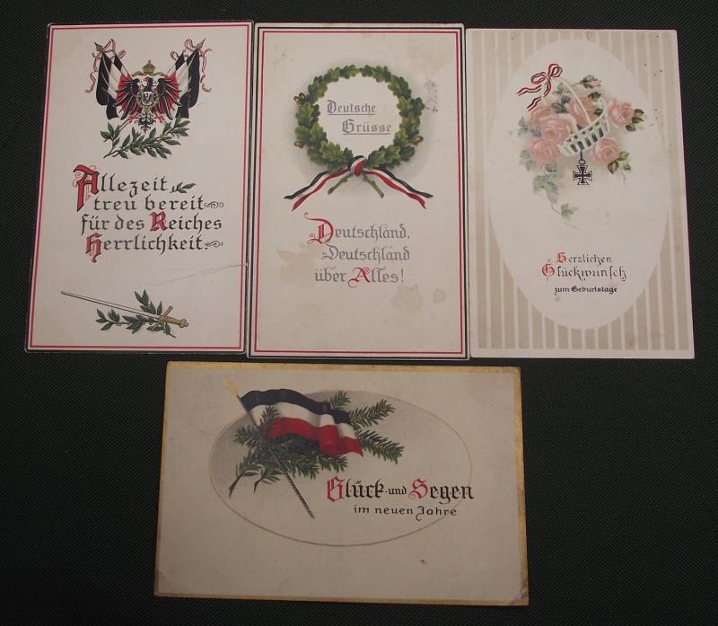 4 X Imperial German Postcards.