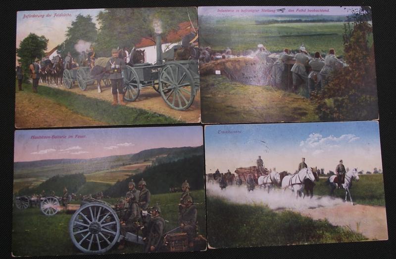 4 X Imperial German Postcards.