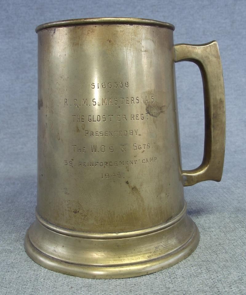 1945 Gloucester Regiment Presentation Tankard.