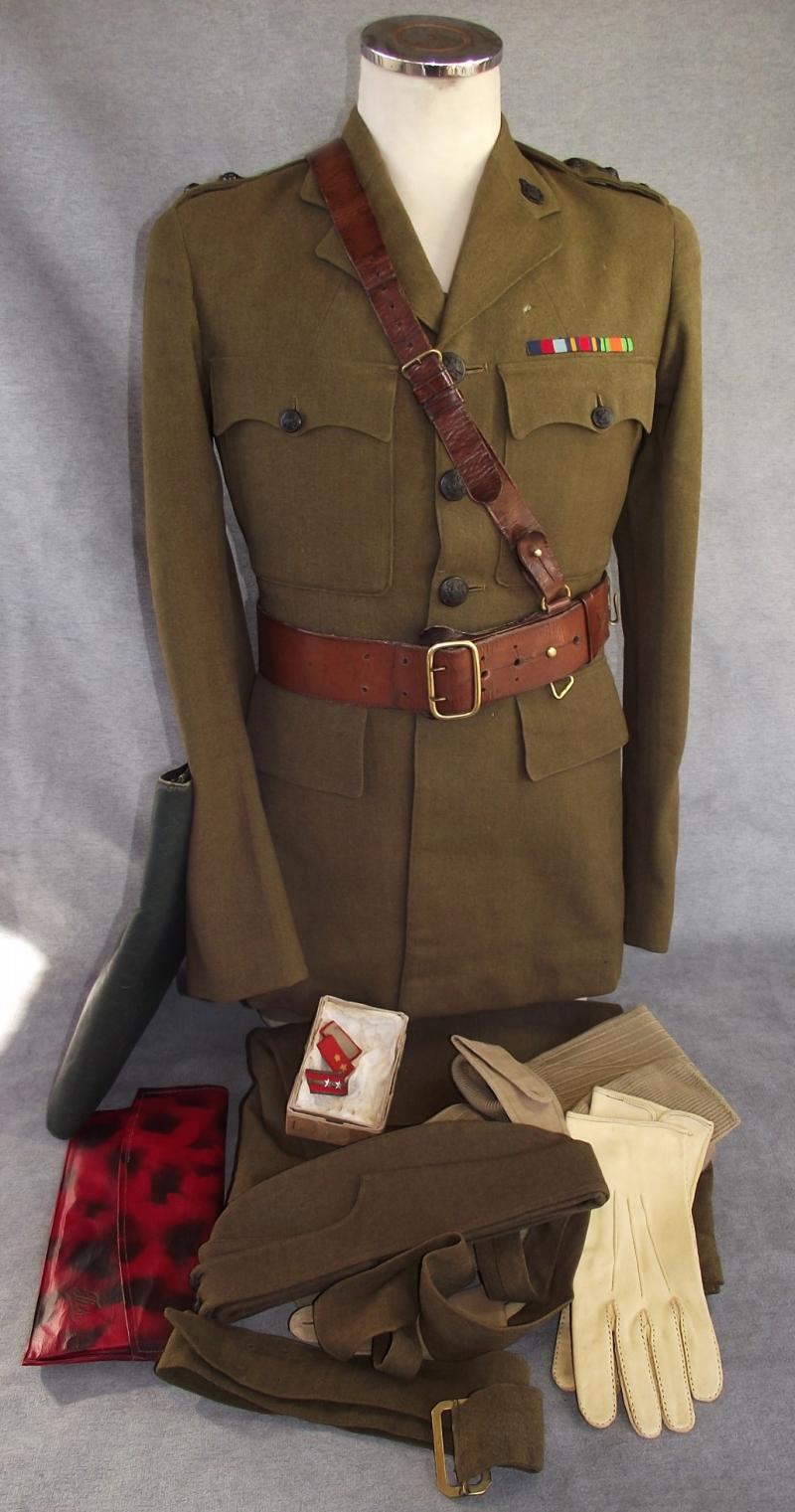 WW2 Identified Military Chaplins Uniform Group. Captain Ronald Joblin.