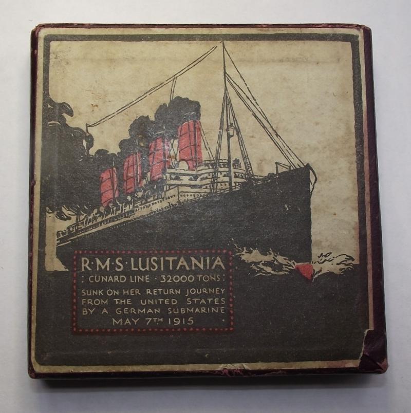 Boxed, R.M.S. Lusitania Sinking, Medal.