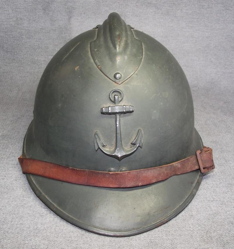 WW2 French M26 Adrian Combat Helmet. Colonial / Naval / Marines.