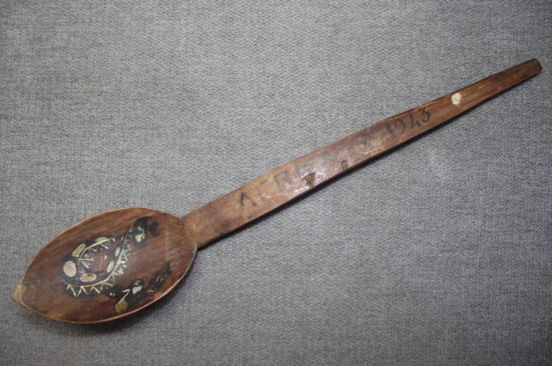 Souvenir ''Africa 1943'' Wooden Spoon.