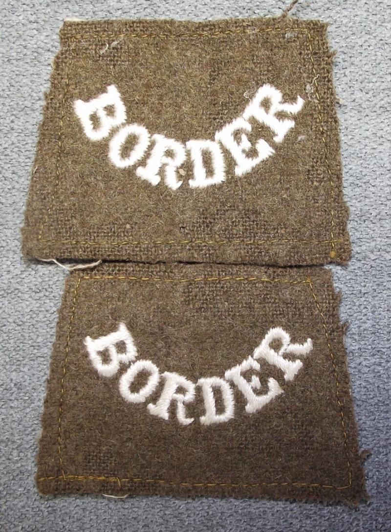 WW1 Period British Regimental Shoulder Slip-ons.