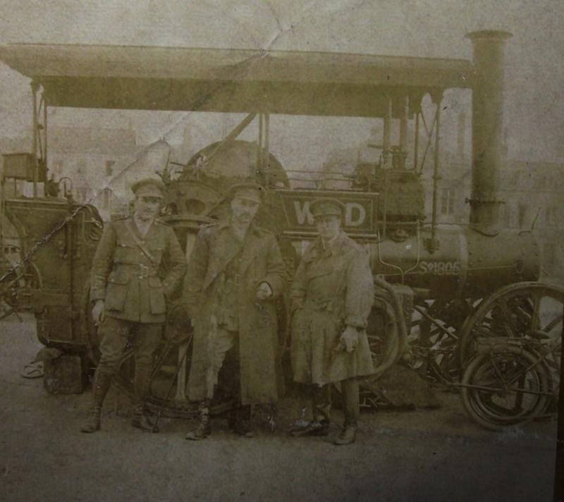 WW1 WD Steam Engine Tractor Unit Interest Postcards.