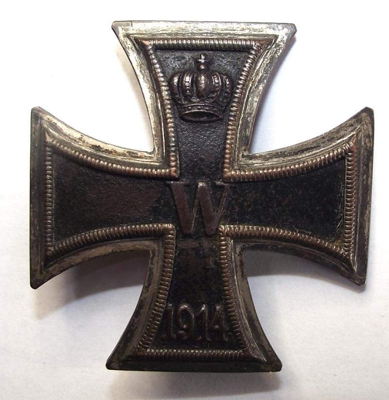 WW1 German Iron Cross 1st Class, Convex.