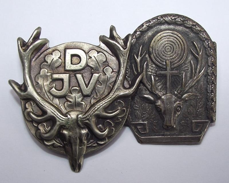 2 X DJV Hunting Association Badges.