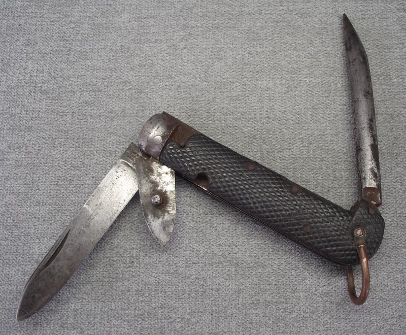 British British 1938 Dated Clasp Knife with Marlin Spike and Tin Opener. Rodger.