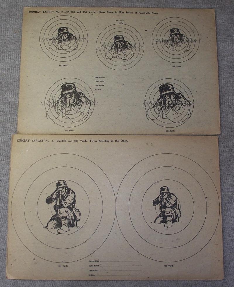 WW2 British Practice Shooting Targets.